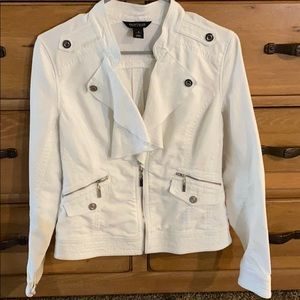 White House Black Market White Jacket